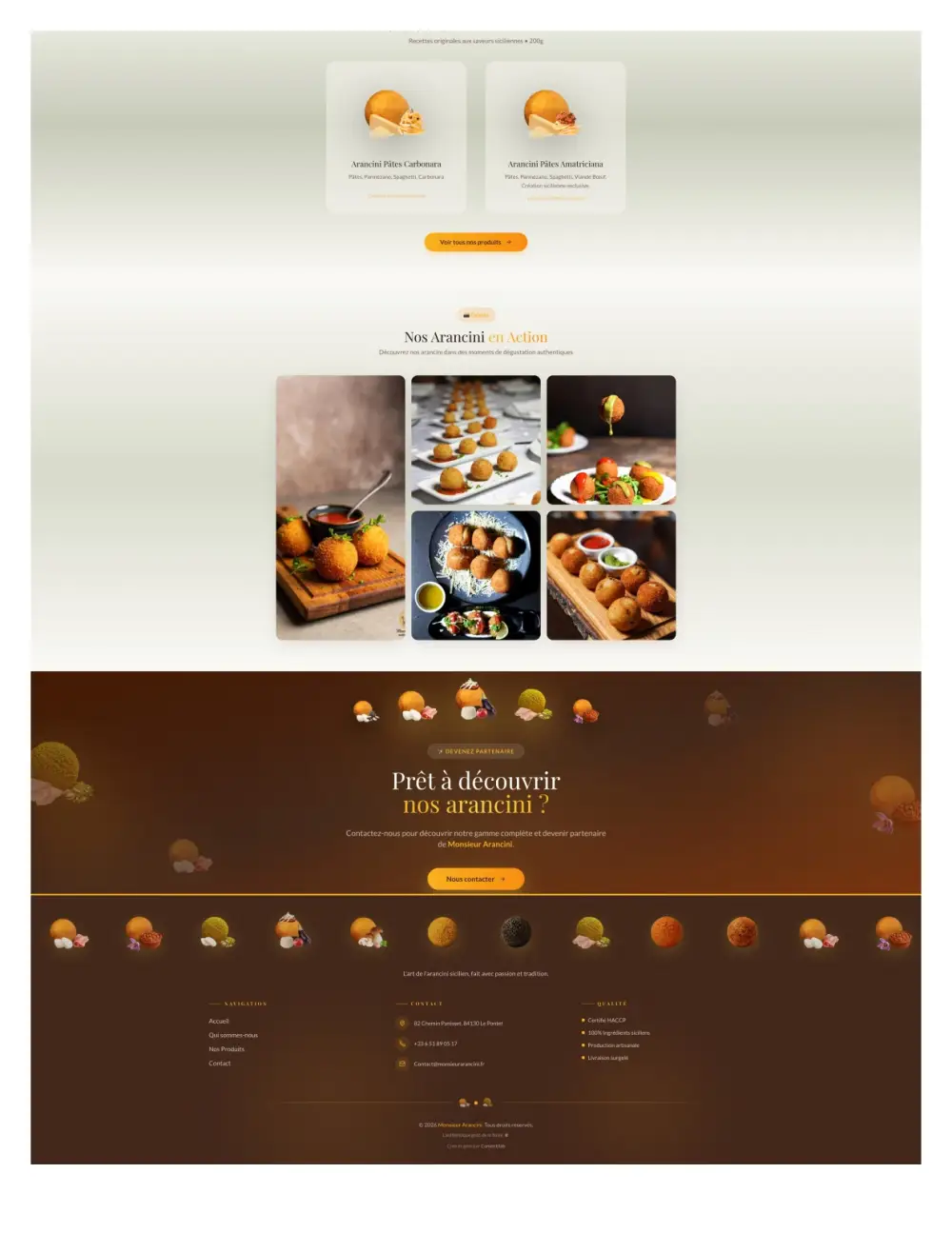 Creation site vitrine restauration