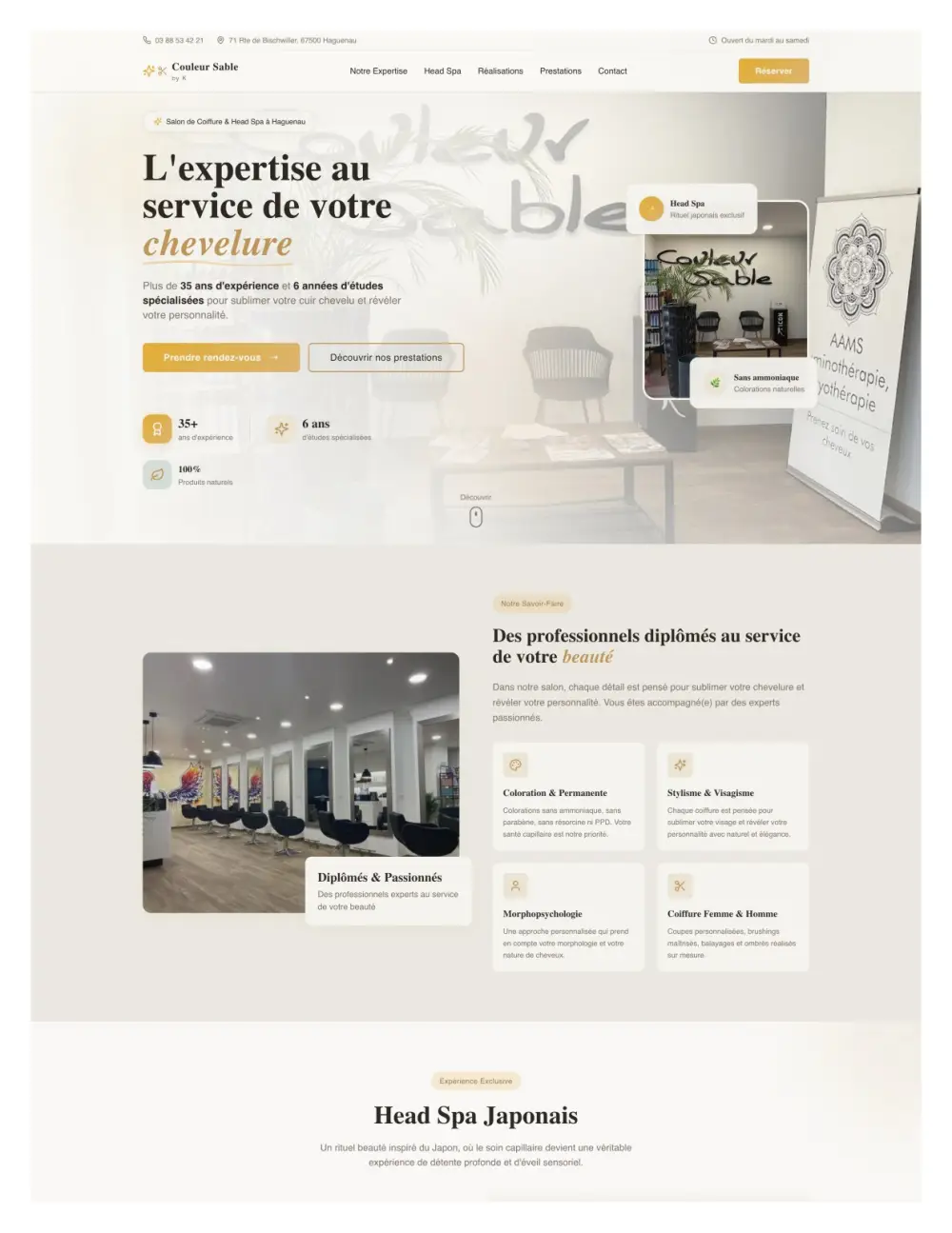 Site salon coiffure Haguenau – Head Spa japonais et colorations naturelles