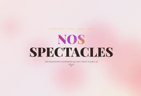 Landing page événementielle pour spectacle - Spectacle | Portfolio ConvertiLab